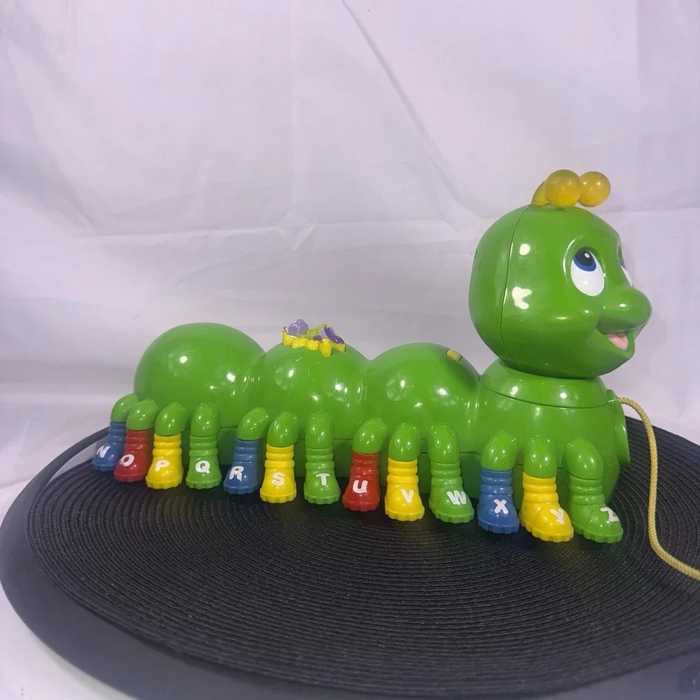 LeapFrog Alphabet Pal Pull Toy Talking Caterpillar Letters Sound 2001 Works